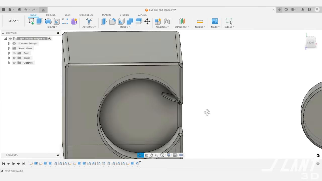 An internal view in CAD reveals the "Grip-fins," consisting of multiple angled tabs inside a circular recess.